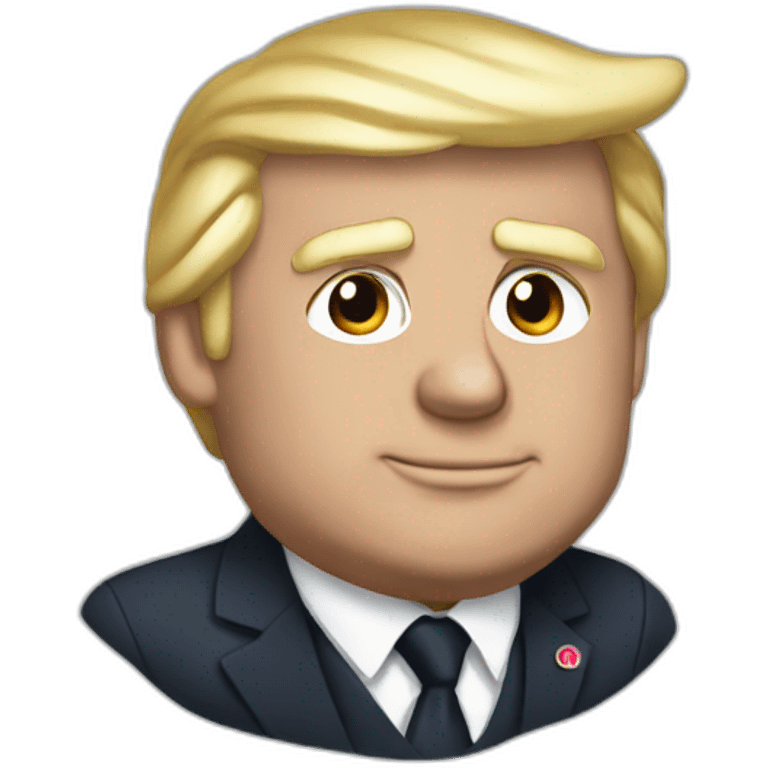 Macron sur Trump emoji