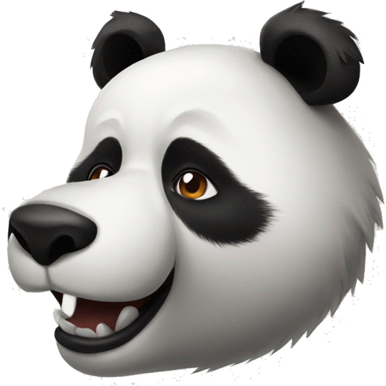 Panda con lobo emoji