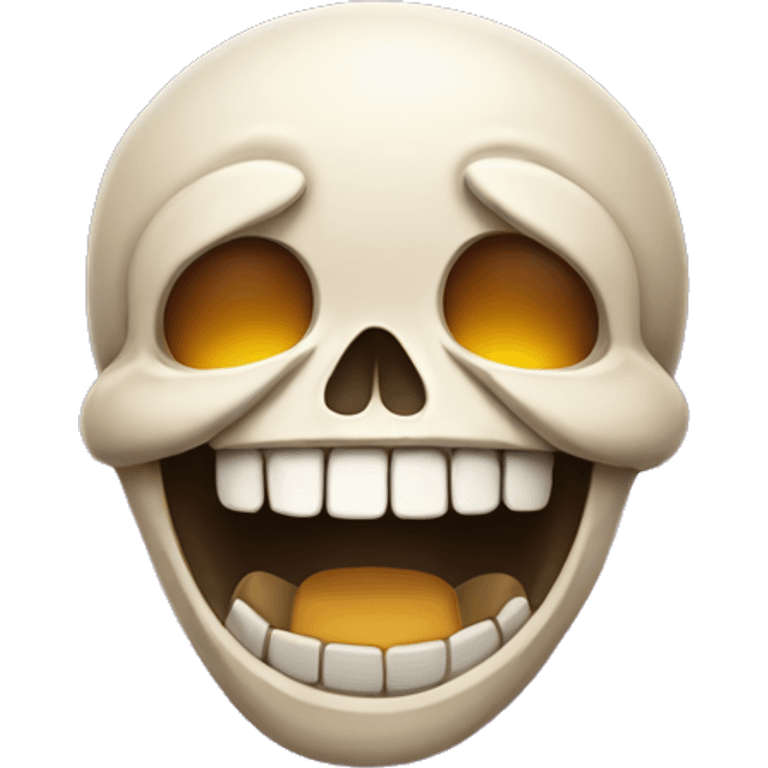 Skull laughing emoji