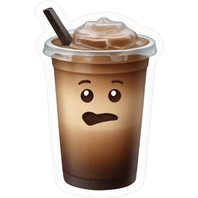 Ice coffee emoji emoji