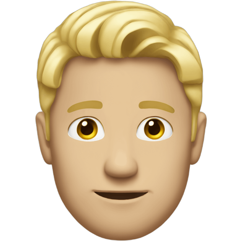 Handsome lean blonde man  emoji