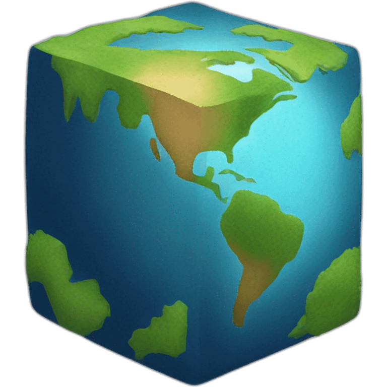 cubic earth emoji