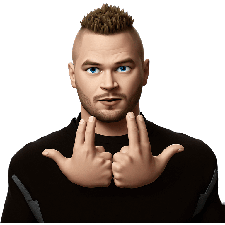 blue-eyed boy with mohawk emoji