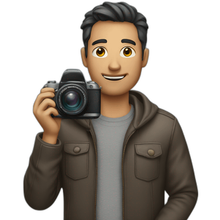 MAN HOLDING A CAMERA emoji