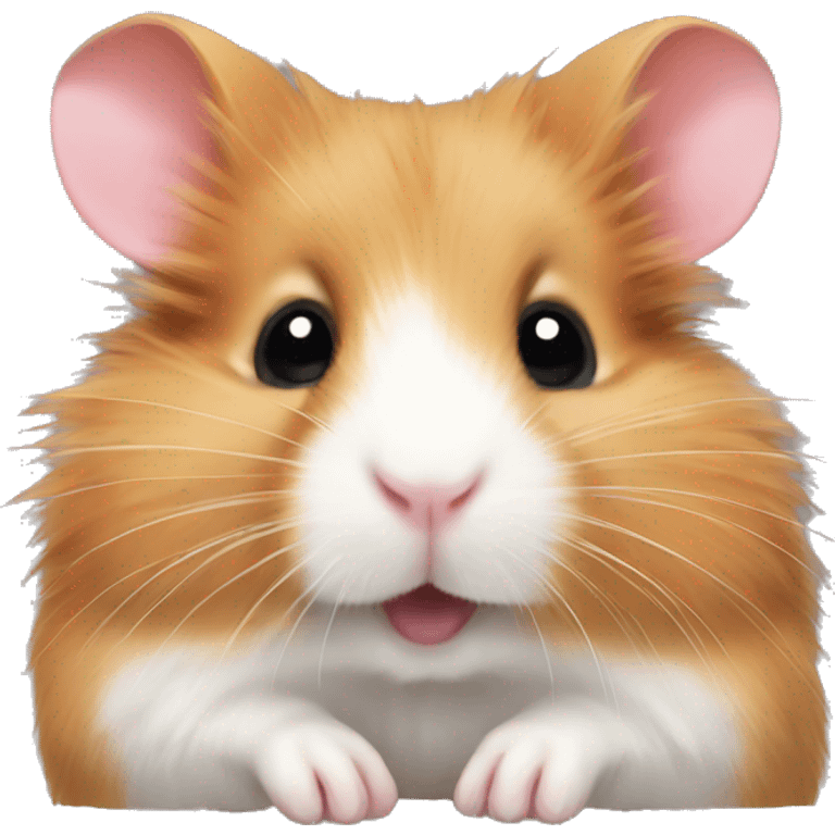 longhaired ginger Syrian hamster emoji