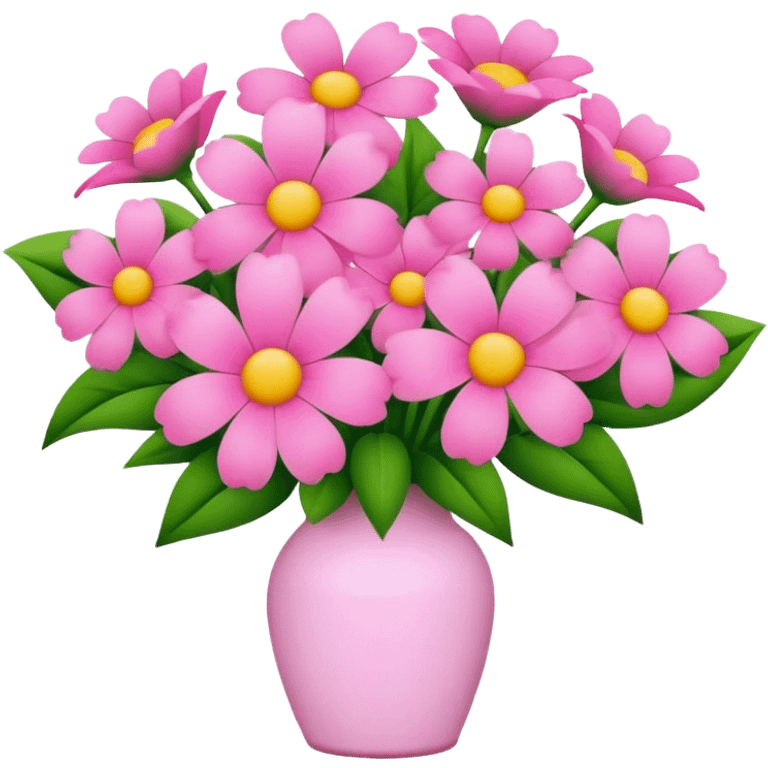 A bouquet of pink flowers emoji