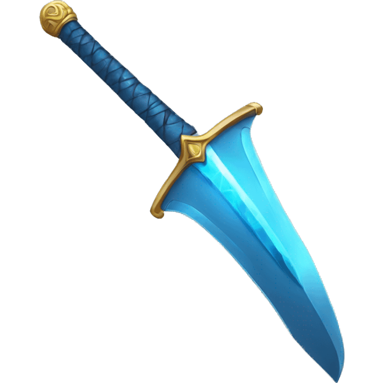 blue sword emoji