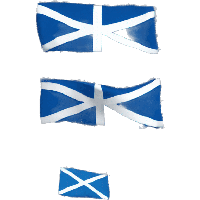 Scotland flag made out of any different blu and white emojis with a maximum of 200 characters emoji