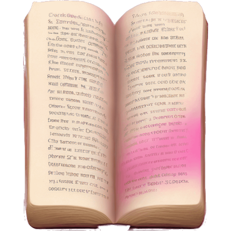 Pink Bible with highlighted scripture emoji