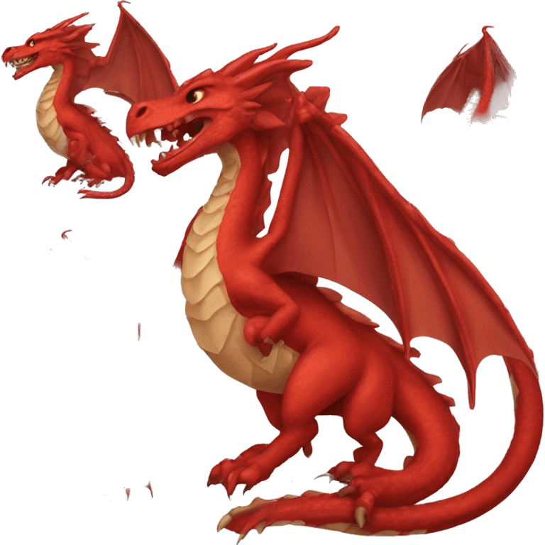 Dragón rojo hemoso  emoji