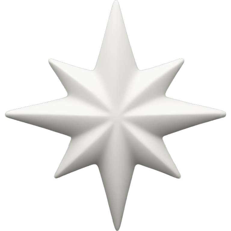 Estrella invertida de color blanco  emoji