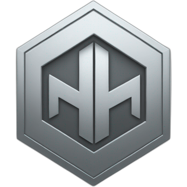 platinum hexagon insignia emoji