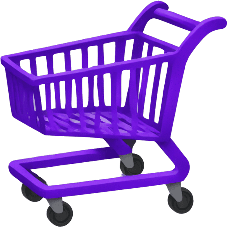 Purple shopping cart emoji