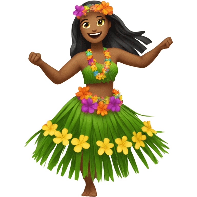 Hula dancer emoji