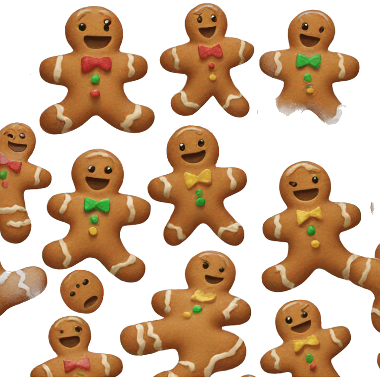 Gingerbread man emoji