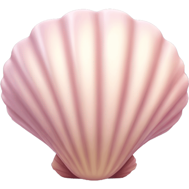 pastel pink shell realistic emoji