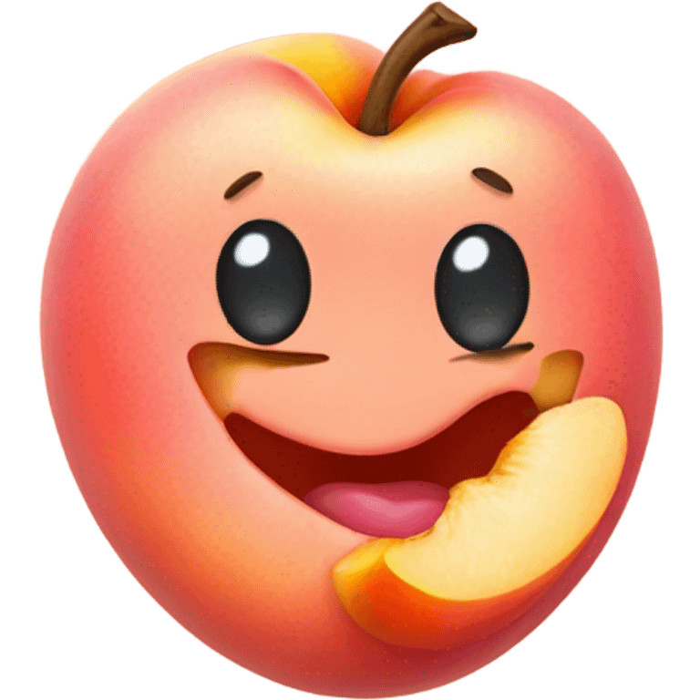 Jellybeans inside a peach emoji