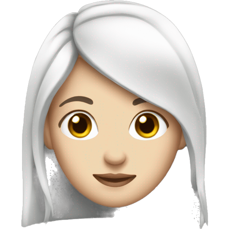 lesbian cute, white girl emoji