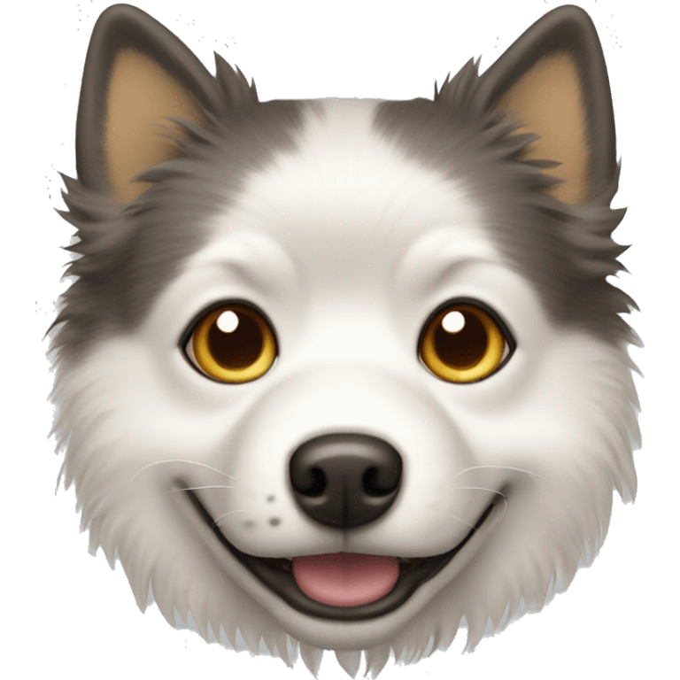 Spitz dog face emoji