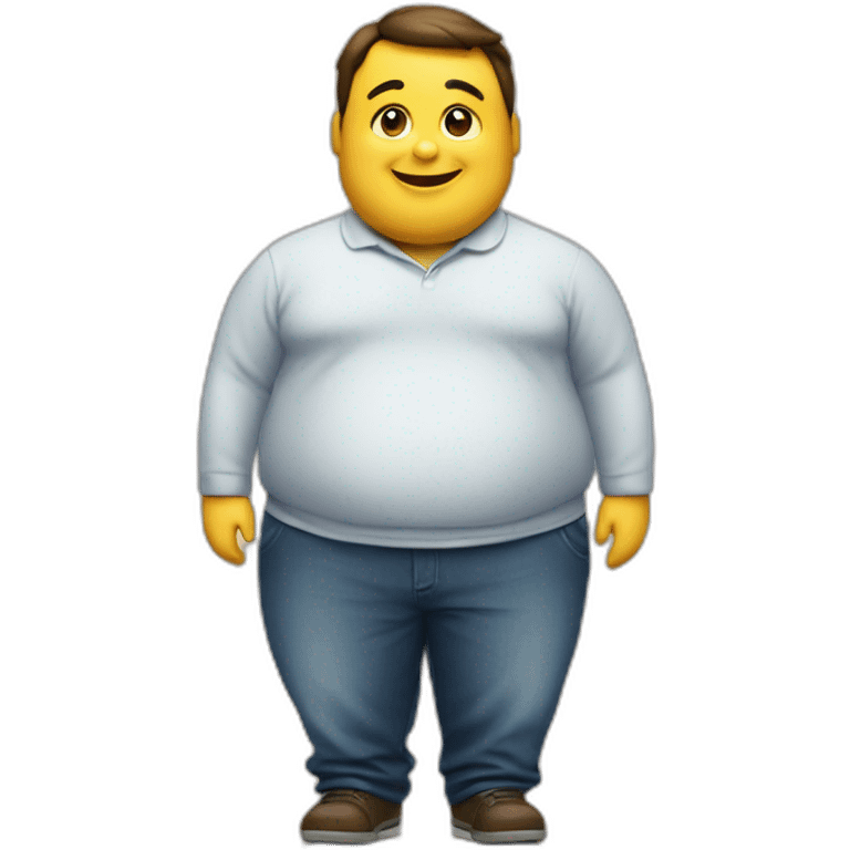 A fat boy with Qfc board emoji