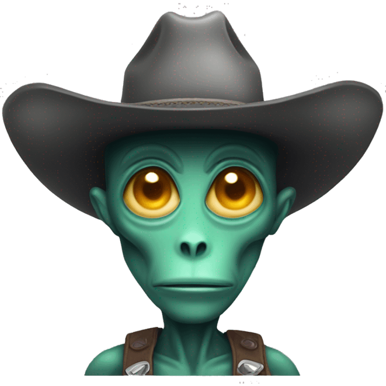 alien with cowboy hat emoji