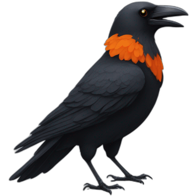 A crow emoji