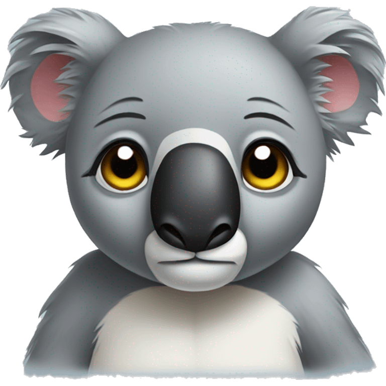 disinterested koala emoji