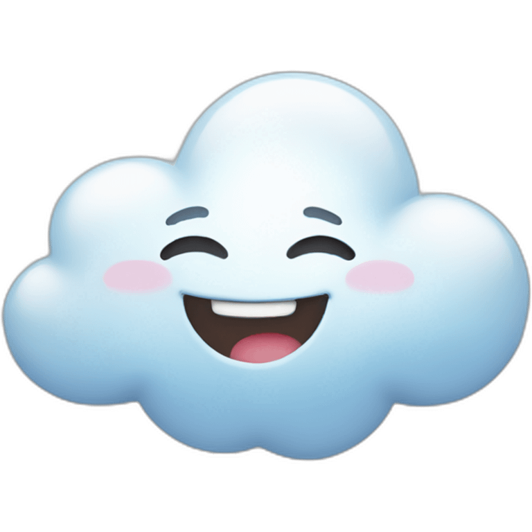 Happy cloud emoji