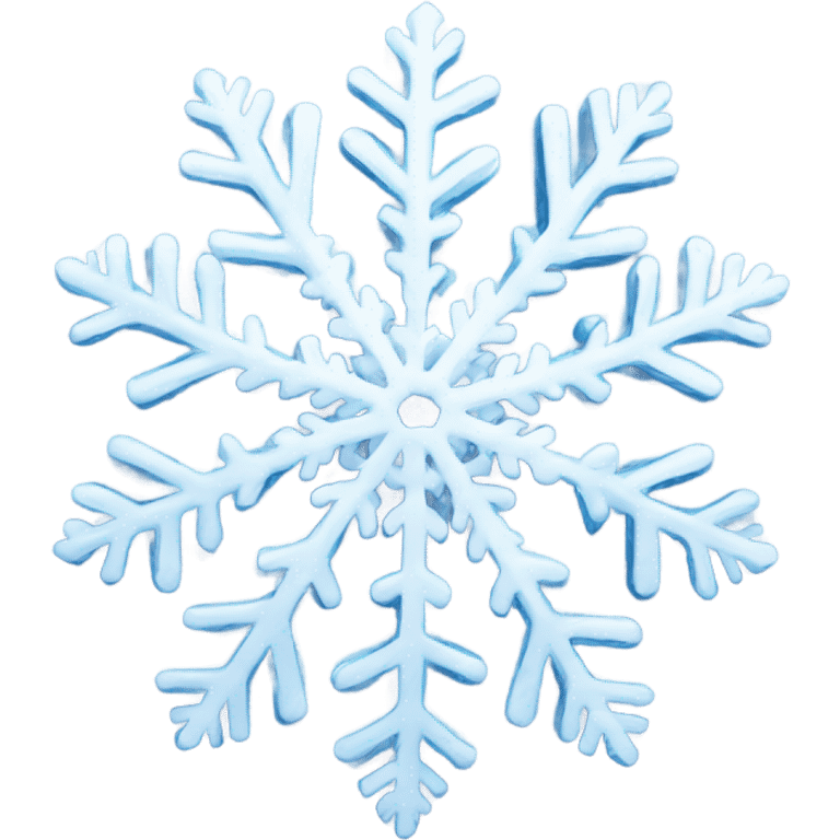 Snowflake, blue, beautiful design emoji