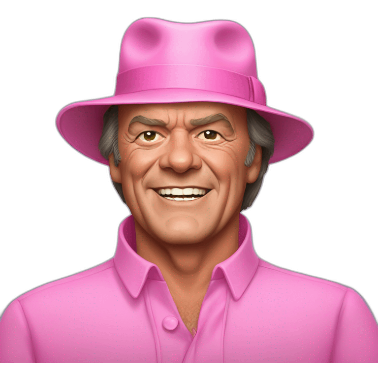 jack nicholson wearin pink emoji