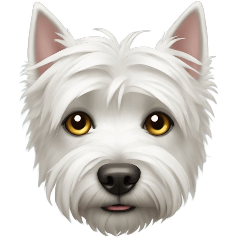 west highland terrier see no evil emoji