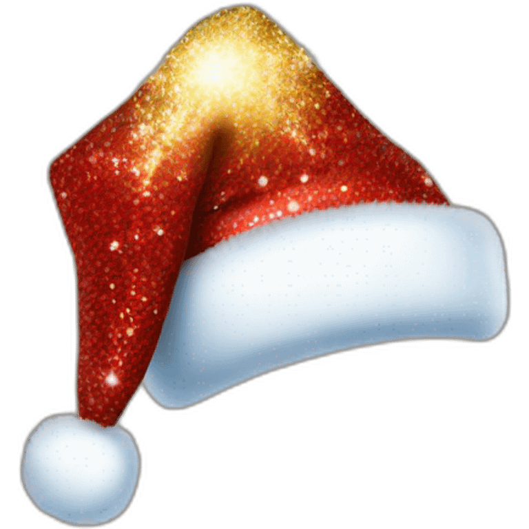 sparkly santa hat emoji