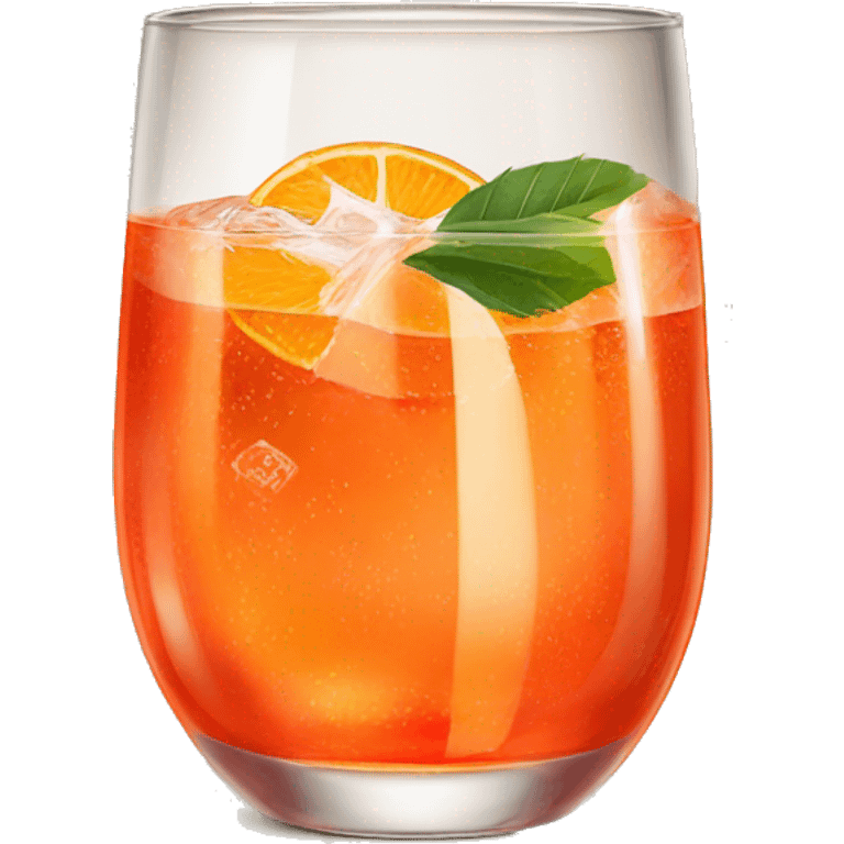 Aperol spritz in tumbler glass emoji