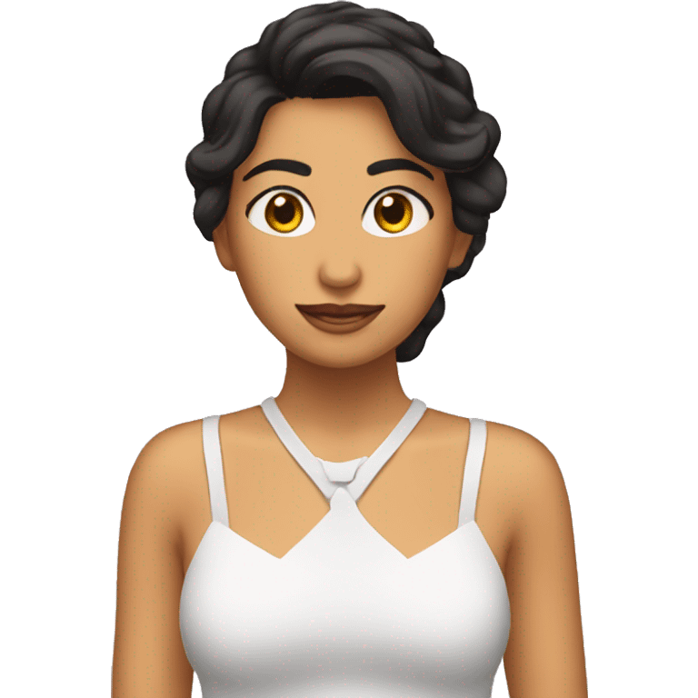 Chica morena emoji