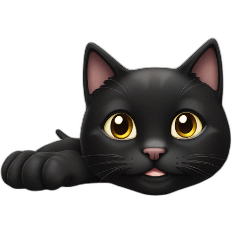 happy-black-cat- emoji