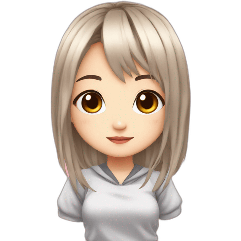 Anime girl kawaii chibi emoji