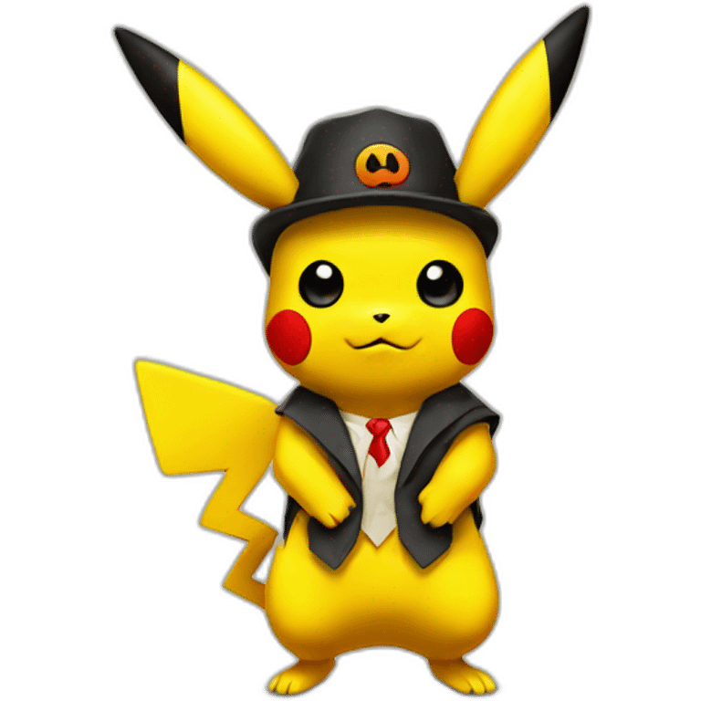 Pikachu with haloween suits  emoji