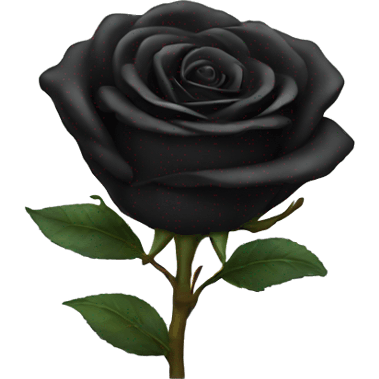 Black rose emoji