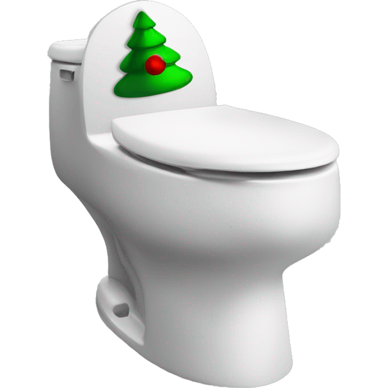 Skibbidi toilet with a Christmas hat emoji