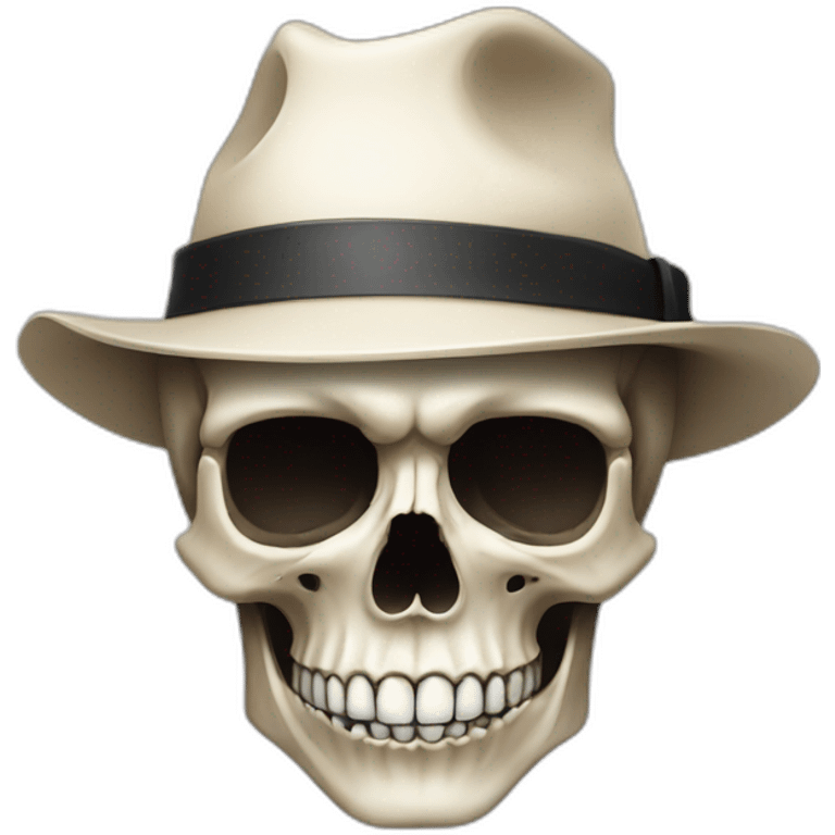 Skull with hat emoji