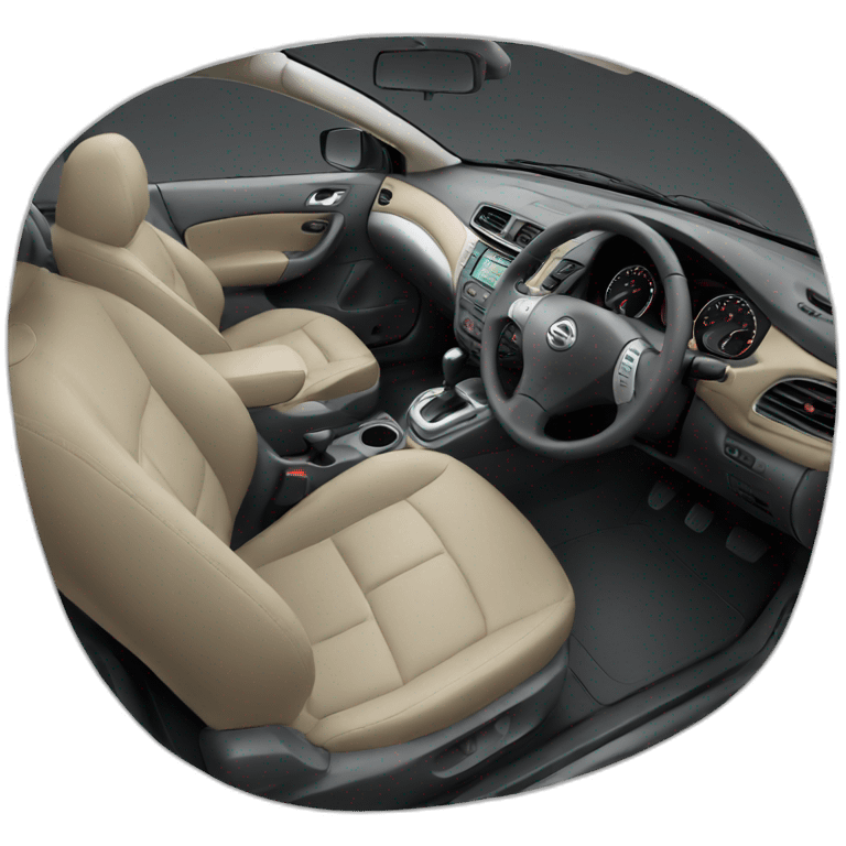 Nissan Sunny 2017 interior emoji