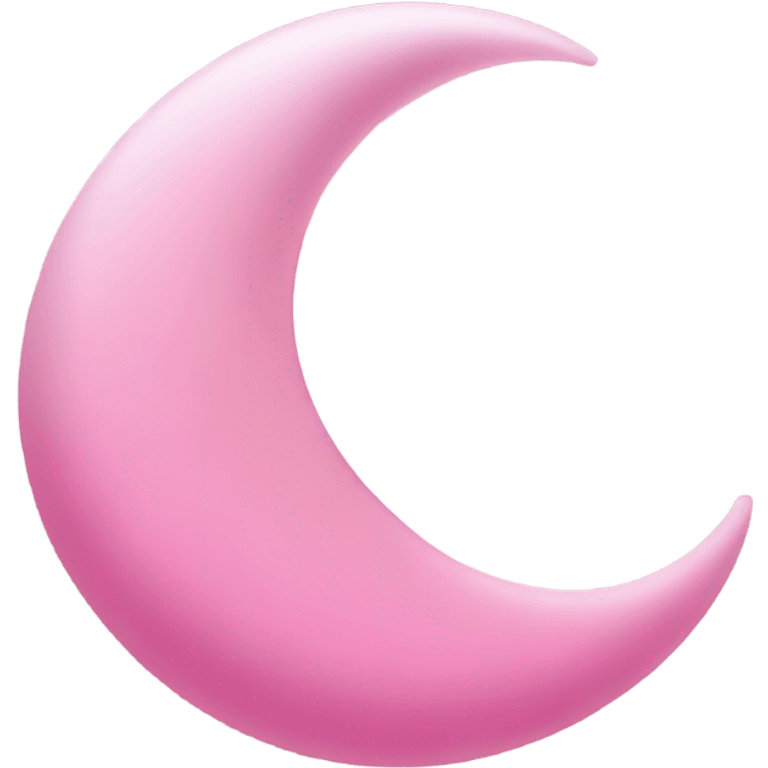 Pink new moon  emoji