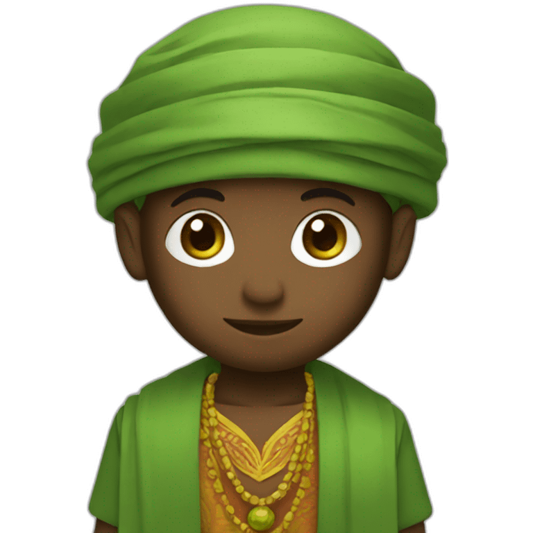 Piccolo in african clothes emoji