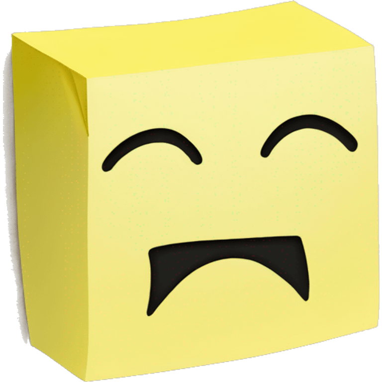 A block of Post-it emoji