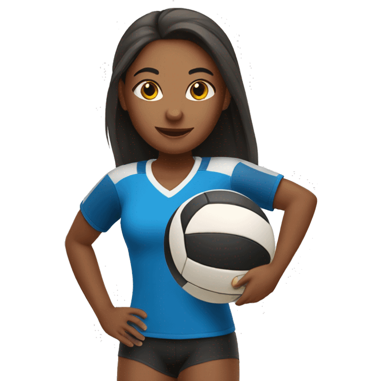 Girl playing volleyball  emoji