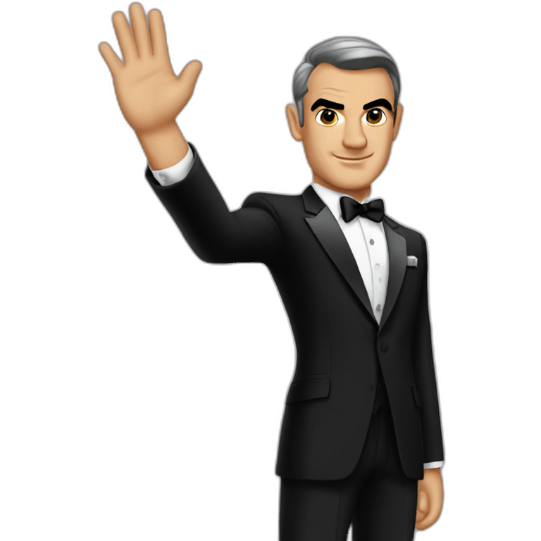 Sean connery young as james bond waving emoji