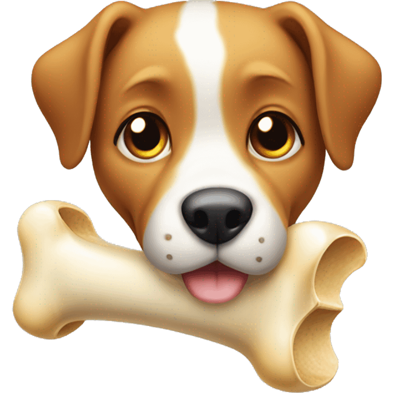 Dog with bone emoji