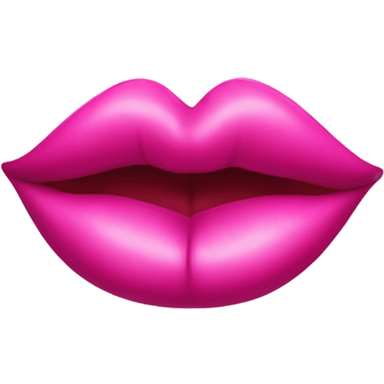 Pink kiss emoji