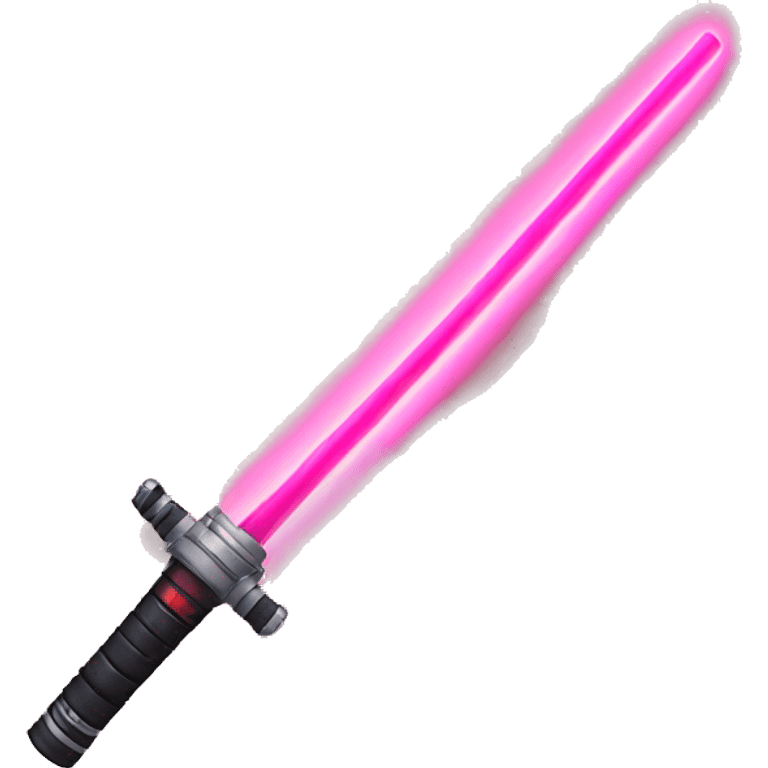 red and pink light saber emoji