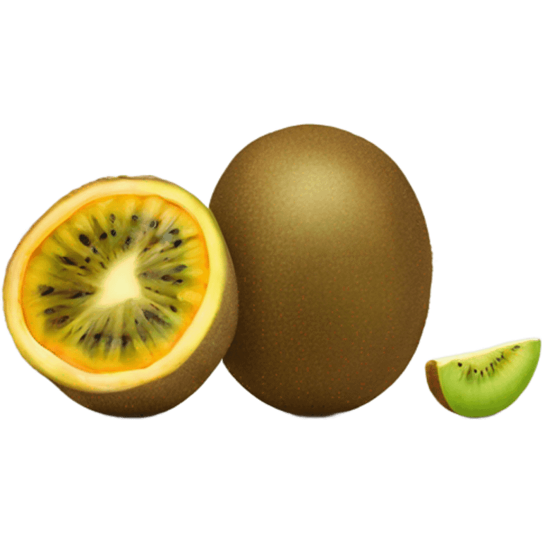 Kiwi and Passion fruit  emoji